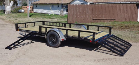 New 2026 PJ TRAILERS 14' x 77 in. Single Axle Channel Utility (U7) Utility Trailer