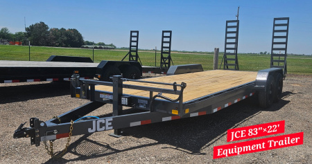 New 2025 JCE Trailers 22' x 6 in. Channel Equipment Trailer