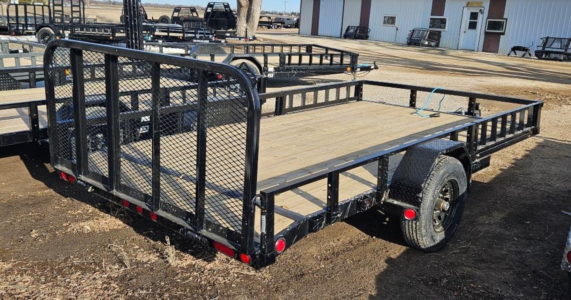 New 2025 PJ TRAILERS 14' x 83 in. Single 5200# Brake Axle Channel (U8) Utility Trailer