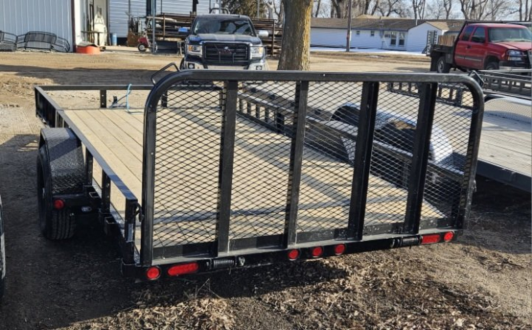 New 2025 PJ TRAILERS 14' x 83 in. Single 5200# Brake Axle Channel (U8) Utility Trailer