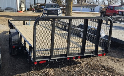 New 2025 PJ TRAILERS 14' x 83 in. Single 5200# Brake Axle Channel (U8) Utility Trailer