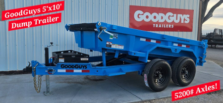 New 2025 GOOD GUYS TRAILERS 5' x 10' Low-Profile Dump Trailer w/5200# Axles