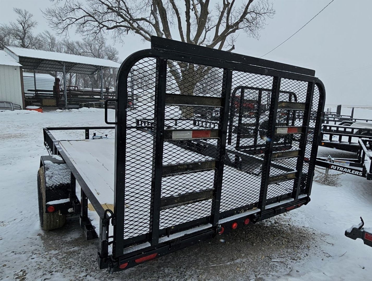 New 2025 PJ TRAILERS 14' x 83 in. Single 5200# Brake Axle Channel Utility Trailer