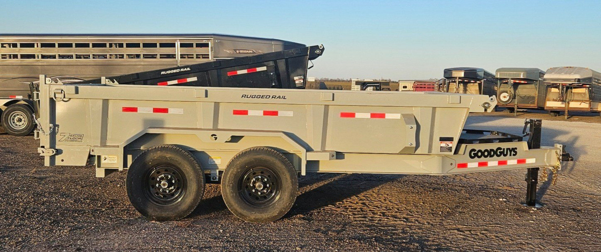 New 2025 GOOD GUYS TRAILERS 83" x 14' Low-Profile Dump Trailer