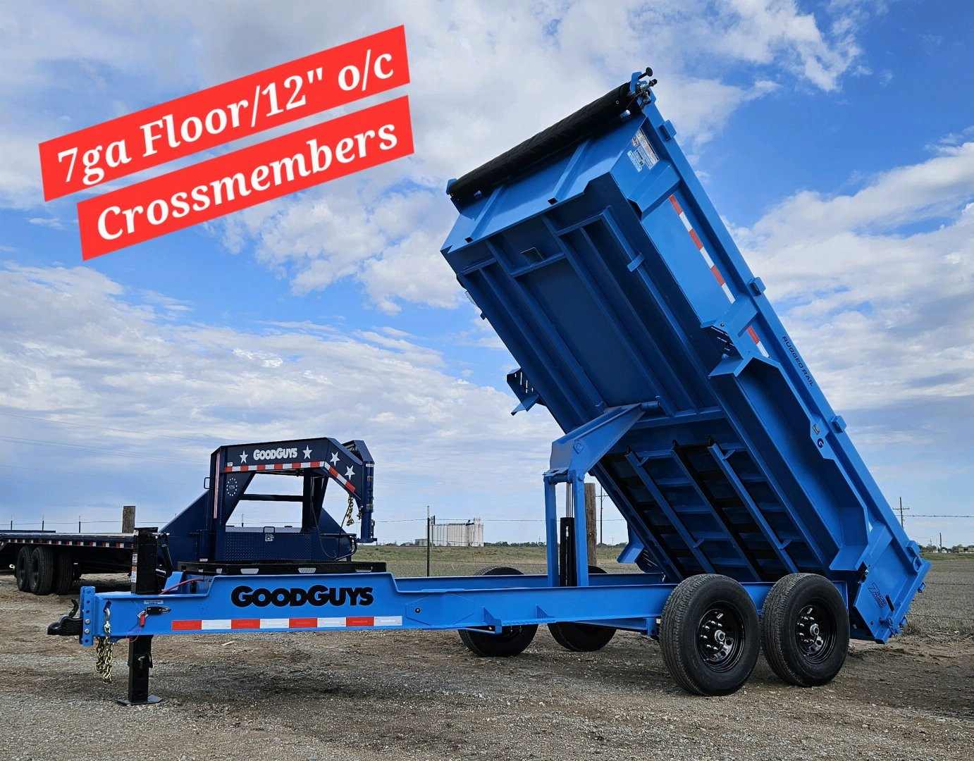 New 2025 GOOD GUYS TRAILERS 83" x 14' Low-Profile Dump Trailer