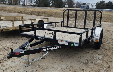 New 2025 PJ TRAILERS 10' x 77 in. Single Axle Channel (U7) Utility Trailer