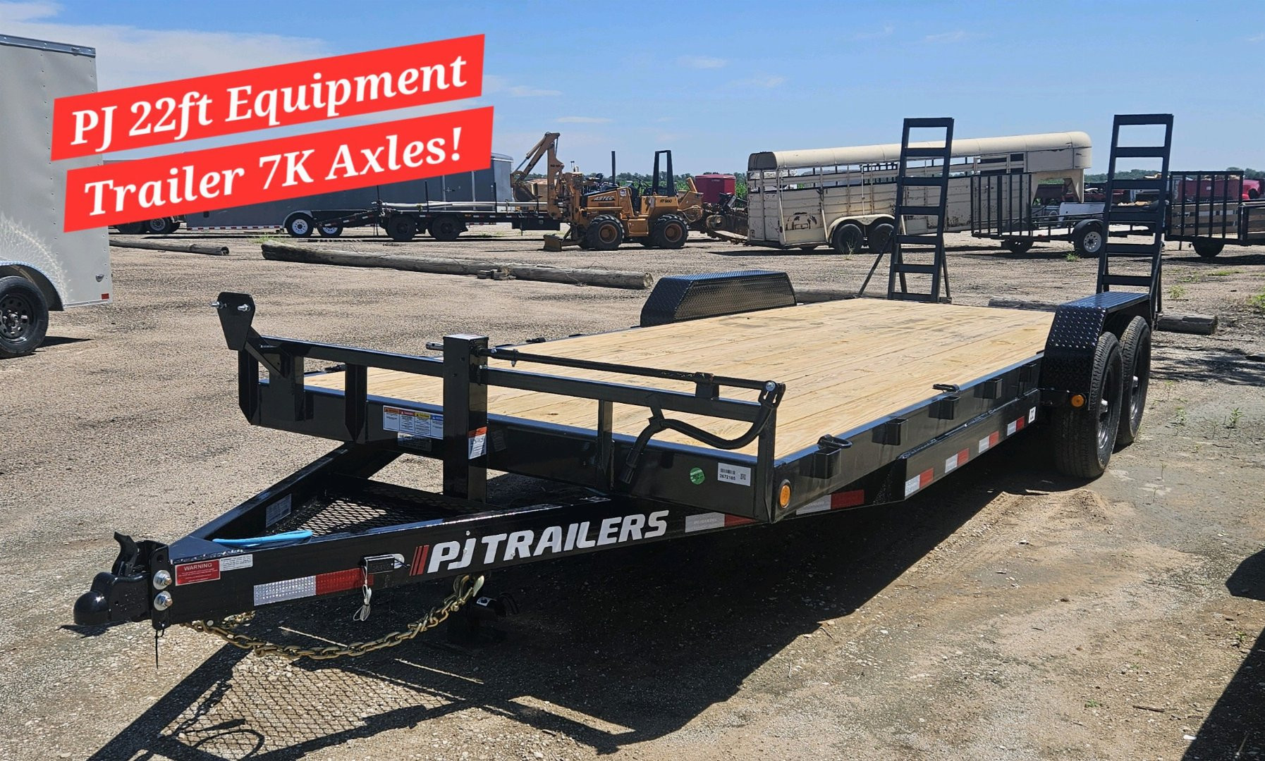New 2025 PJ TRAILERS 22' x 6 in. Channel (CC) Equipment Trailer