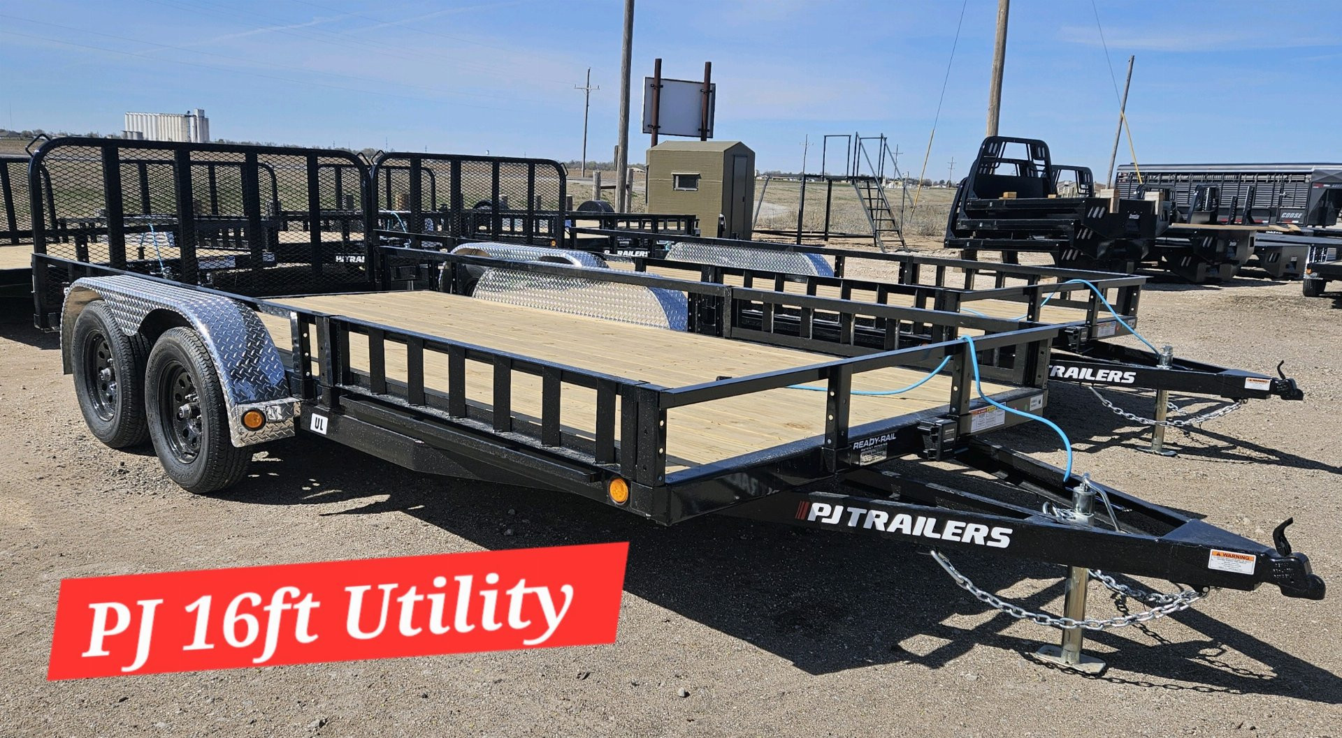 New 2025 PJ TRAILERS 16' x 83 in. Tandem Axle Channel Utility (UL) Trailer