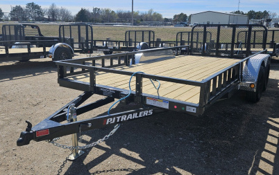 New 2025 PJ TRAILERS 16' x 83 in. Tandem Axle Channel Utility (UL) Trailer