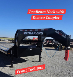 New 2024 PJ TRAILERS 102" x 25' Low-Pro Flatdeck with Singles (LS) Flatbed Trailer
