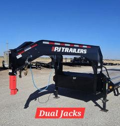 New 2024 PJ TRAILERS 102" x 25' Low-Pro Flatdeck with Singles (LS) Flatbed Trailer