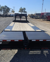 New 2024 PJ TRAILERS 102" x 25' Low-Pro Flatdeck with Singles (LS) Flatbed Trailer