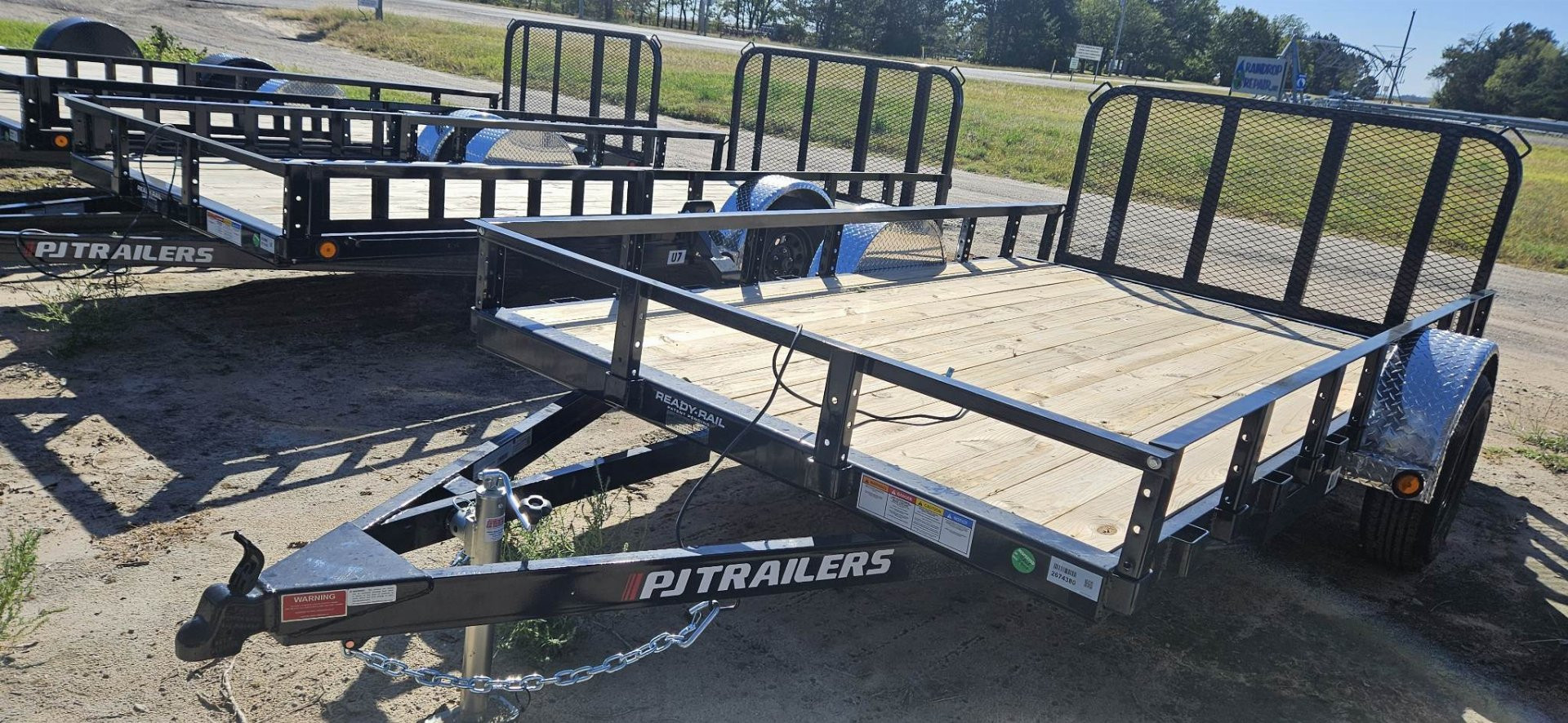 New 2025 PJ TRAILERS 12' x 77 in. Single Axle Channel (U7) Utility Trailer