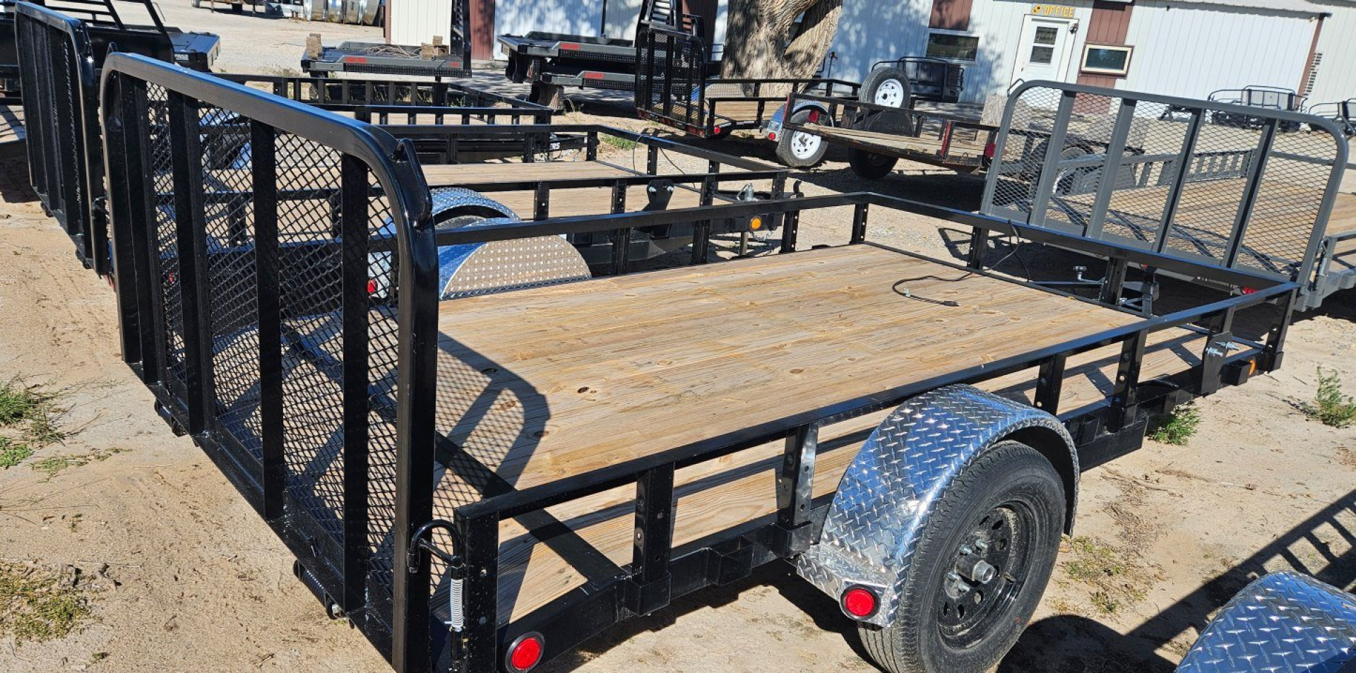 New 2025 PJ TRAILERS 12' x 77 in. Single Axle Channel (U7) Utility Trailer