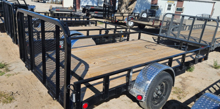 New 2025 PJ TRAILERS 12' x 77 in. Single Axle Channel (U7) Utility Trailer