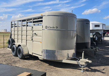 New 2025 CIRCLE D 6' x 16' Stock Trailer