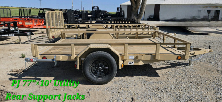 New 2025 PJ TRAILERS 10' x 77 in. Single Axle Channel Utility Trailer