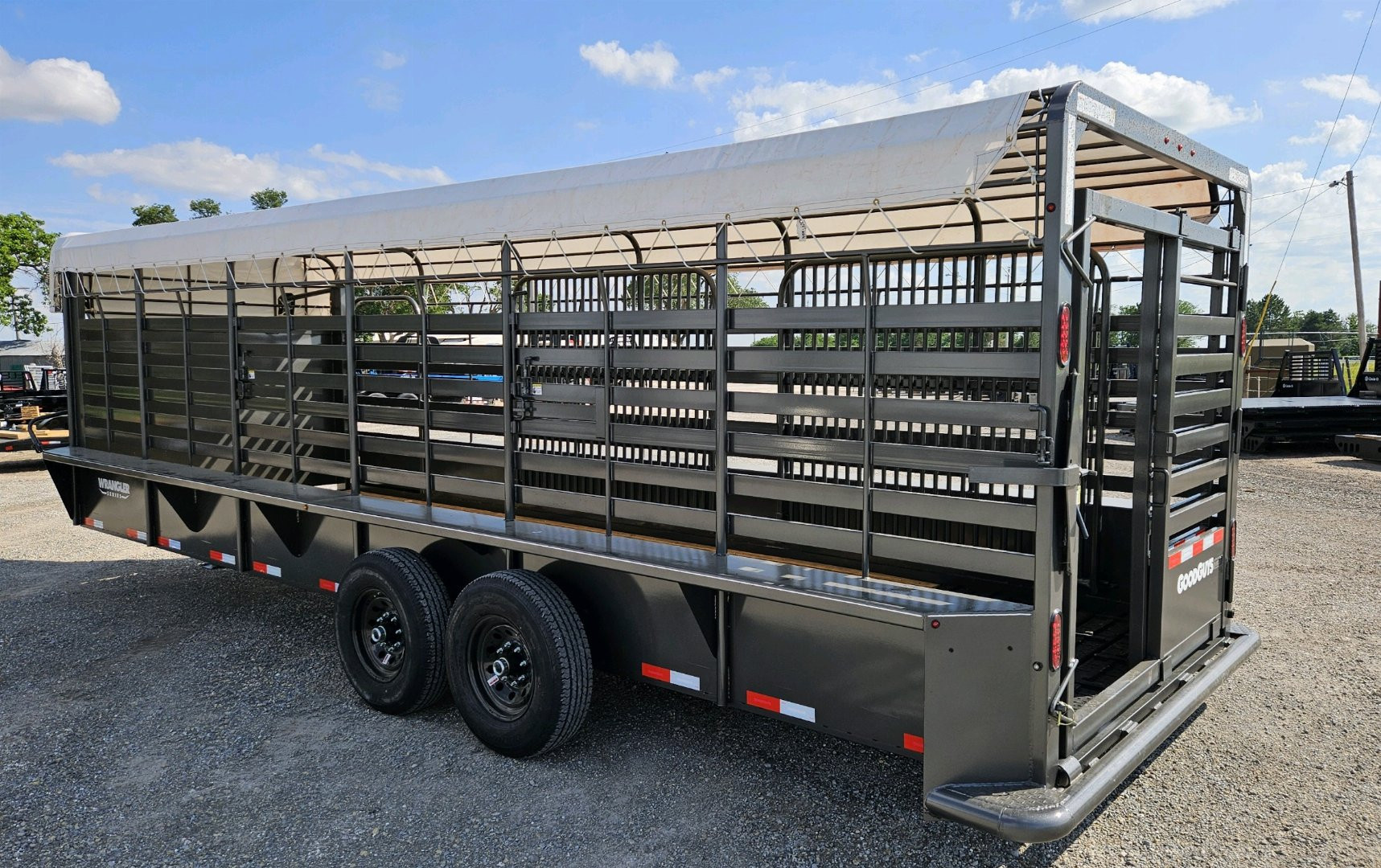 New 2026 GOOD GUYS TRAILERS 6'8" x 24' Wrangler Bar-Top Stock / Stock Combo Trailer