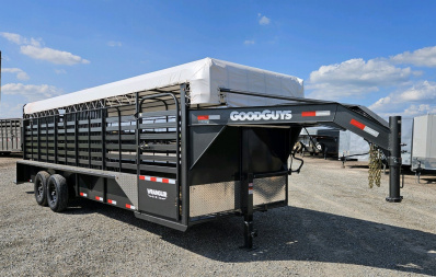 New 2026 GOOD GUYS TRAILERS 6'8" x 24' Wrangler Bar-Top Stock / Stock Combo Trailer