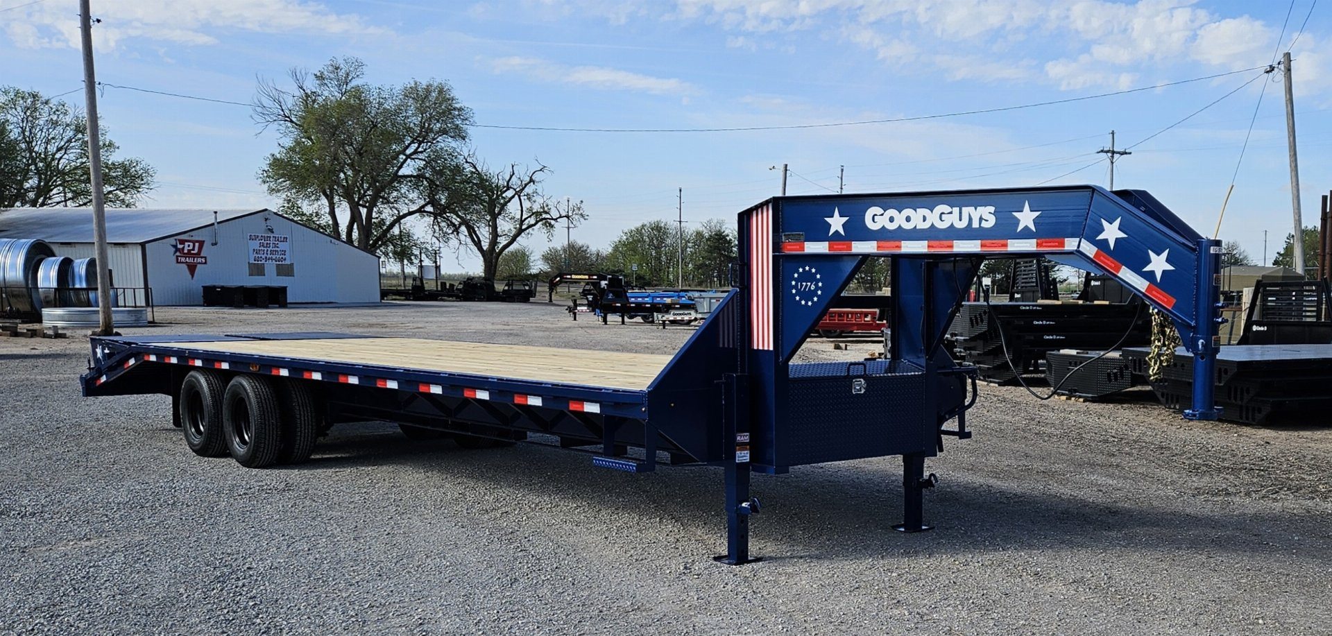 New 2025 Good Guys Trailers 102" x 32' 1776 Edition Flatbed Trailer