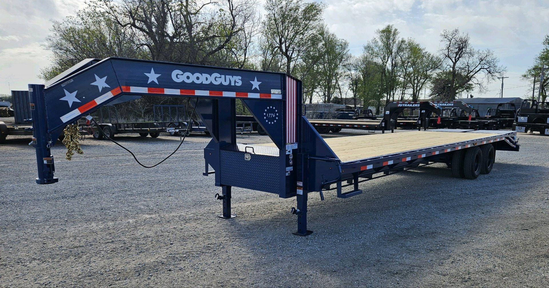 New 2025 Good Guys Trailers 102" x 32' 1776 Edition Flatbed Trailer