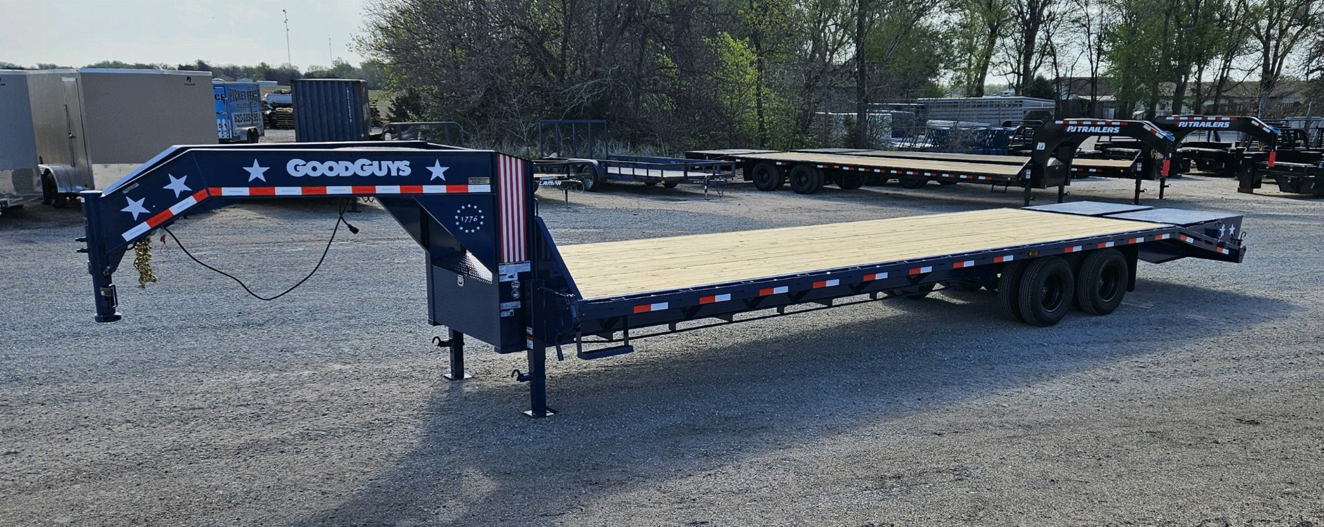 New 2025 Good Guys Trailers 102" x 32' 1776 Edition Flatbed Trailer