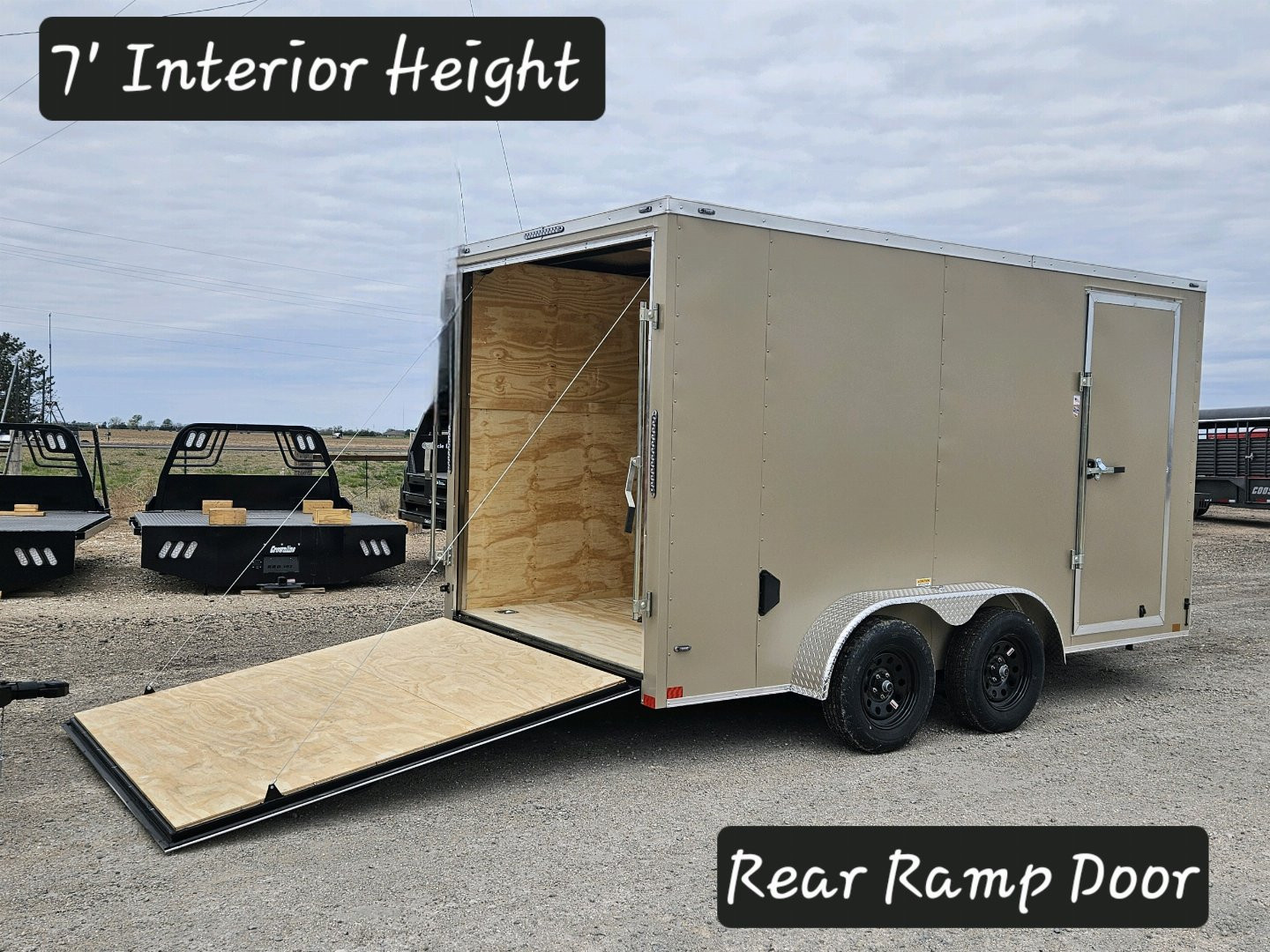 New 2024 STALLION MANUFACTURING LLC 7' x 14' Cargo / Enclosed Trailer