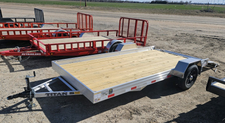New 2024 Titan Trailer 77  x 13' Aluminum Sport Utility