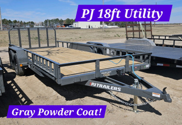 New 2025 PJ TRAILERS 18' x 83 in. Tandem Axle Channel Utility (UL) Utility Trailer