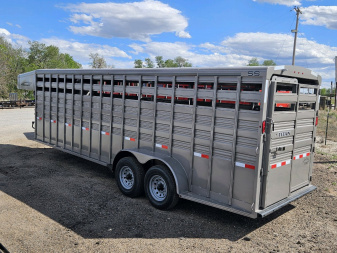 New 2024 TITAN TRAILER 6'8 x 24' Stock Trailer