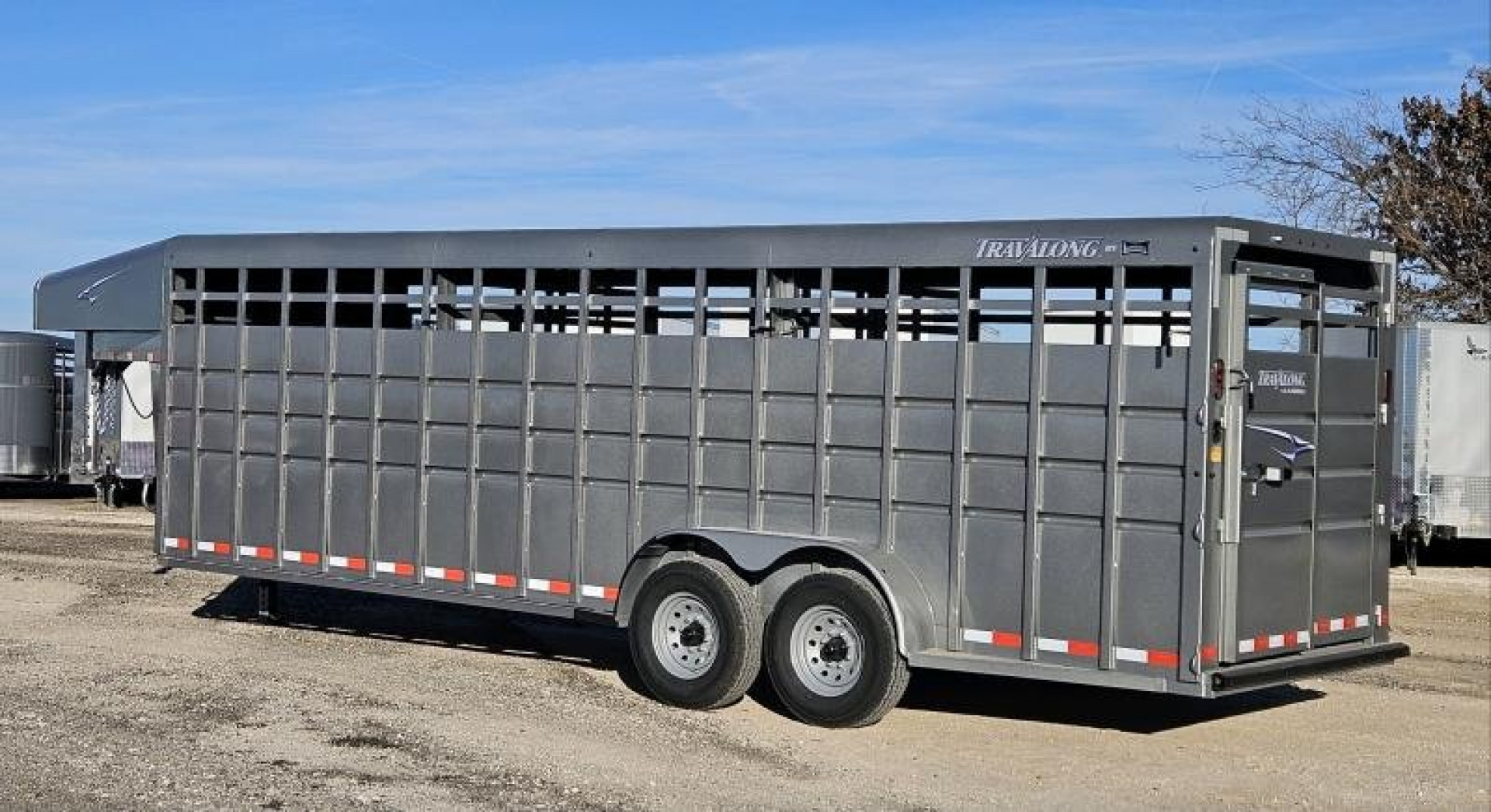 New 2024 Travalong 6'8 x 24' Livestock Stock Trailer
