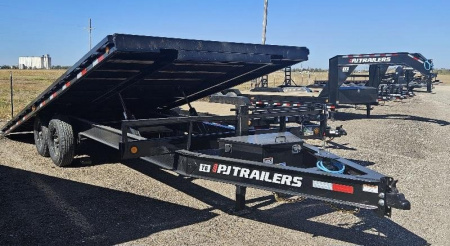 New 2026 PJ Trailers 102" x 22' Deckover Tilt (T8) Deckover Trailer