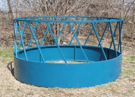 New 2025 2 Piece Round Bale Feeder Farm / Ranch