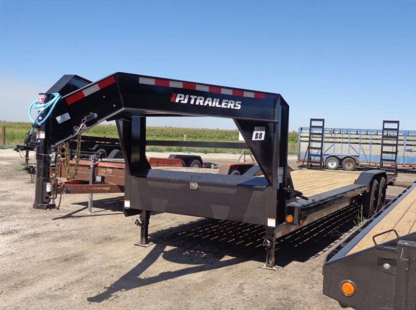 New 2024 PJ TRAILERS 26' x 8 in. Channel Super-Wide (B8) Equipment Trailer