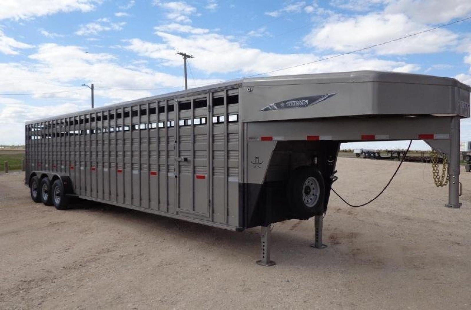 New 2026 Titan Trailer Standard 6'8" x 32' Stock / Stock Combo Trailer