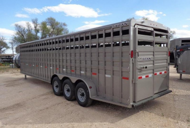 New 2026 Titan Trailer Standard 6'8" x 32' Stock / Stock Combo Trailer