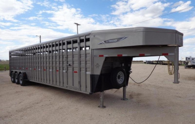 New 2025 TITAN TRAILER Standard 6'8  x 32' Stock / Stock Combo Trailer