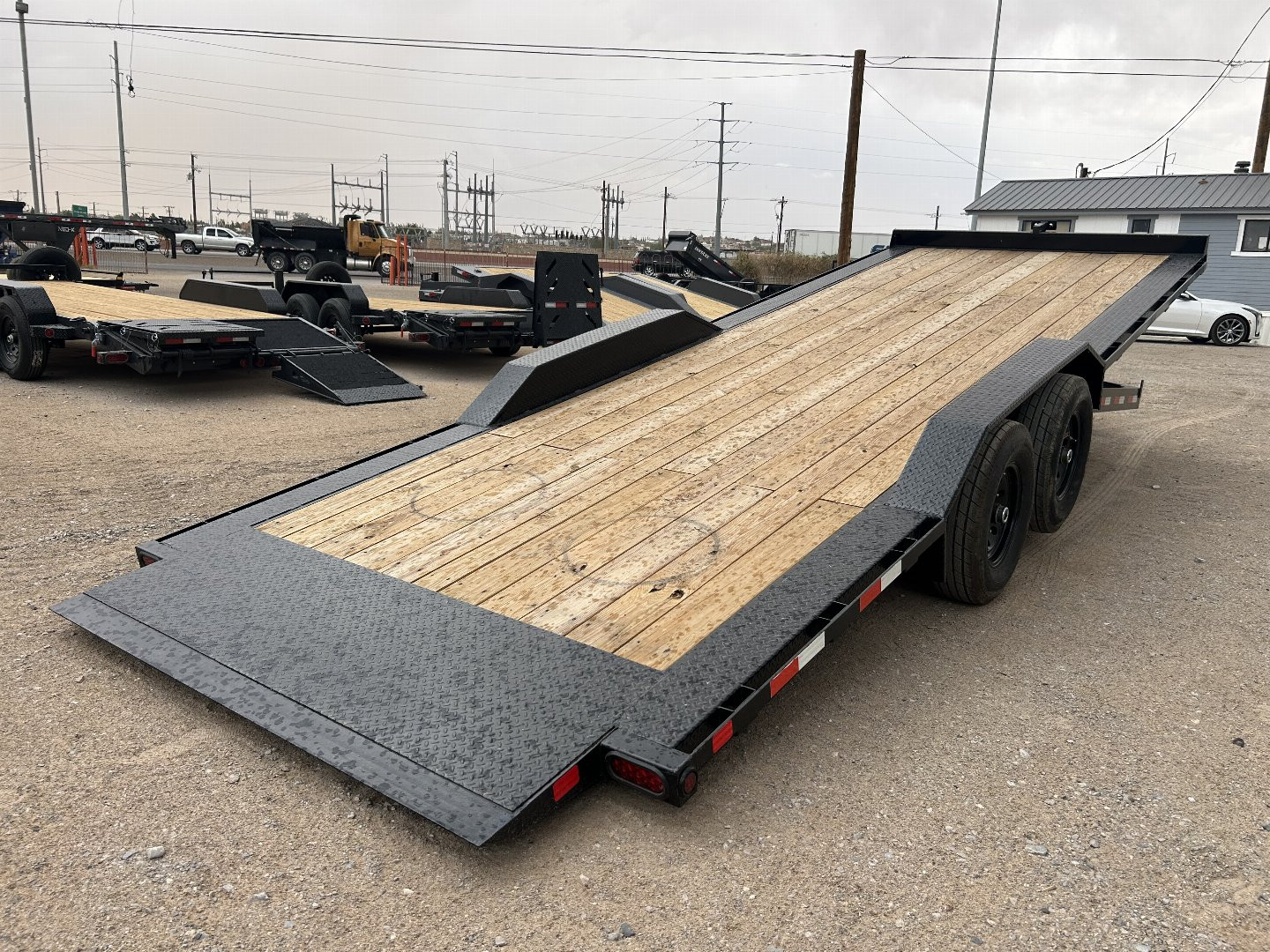New 2025 HT Trailers 102x24 14k Tilt Trailer