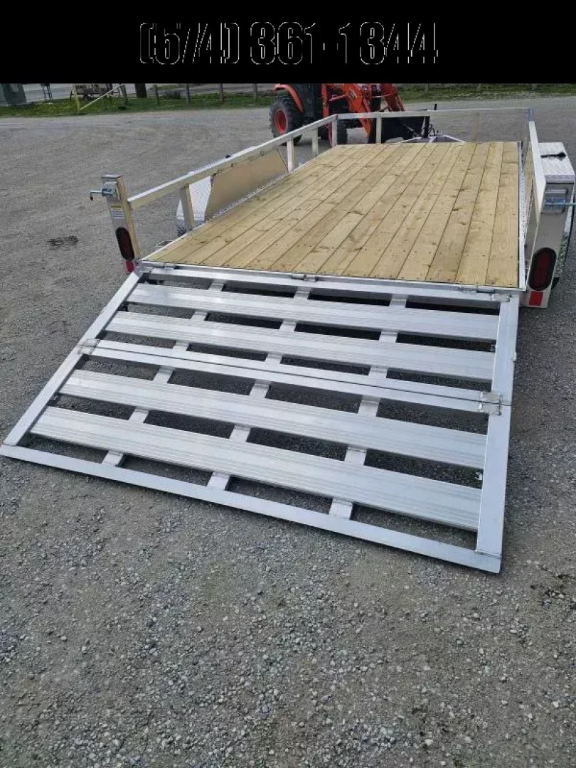 New 2025 ALUMINUM 83X14 UTILITY TRAILER TANDEM AXLE 7000GVWR TORSION Utility Trailer