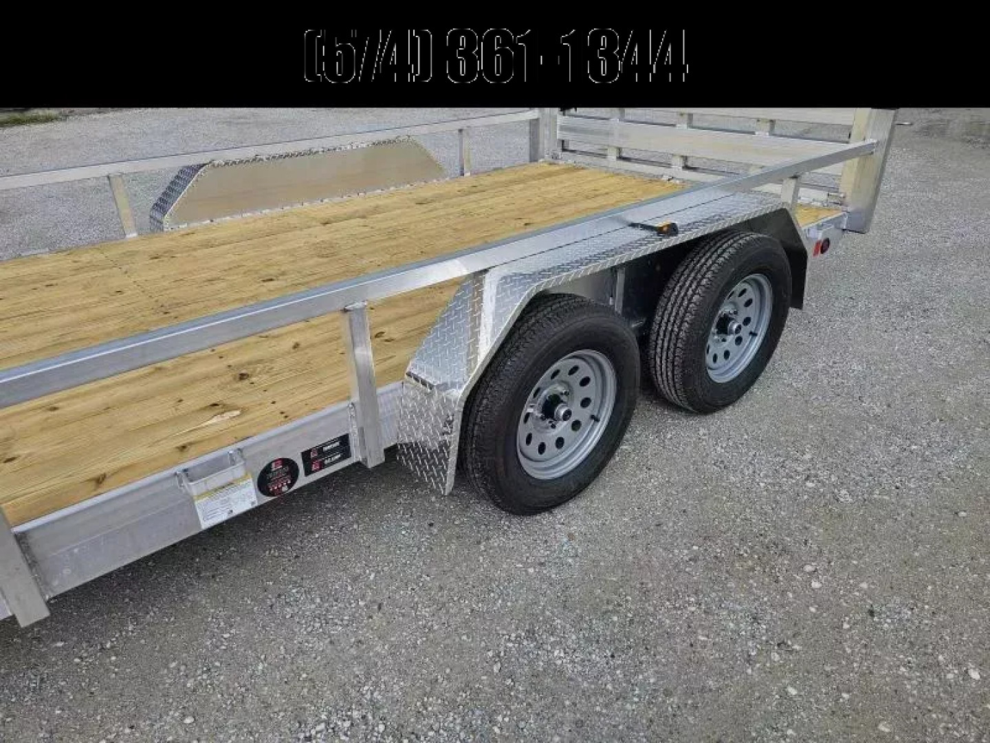 New 2025 ALUMINUM 83X14 UTILITY TRAILER TANDEM AXLE 7000GVWR TORSION Utility Trailer
