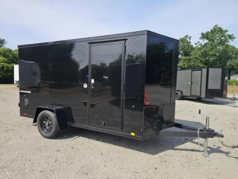 New 2025 Formula Trailers 2025 6X12 6' TALL Cargo / Enclosed Trailer RAMP DOOR 080 EXTERIOR BLACKOUT Cargo / Enclosed Trailer