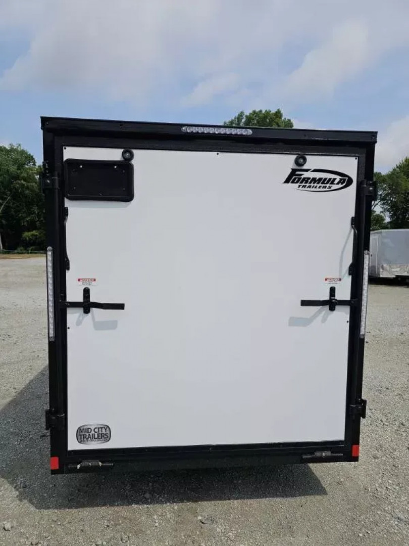 New 2025 Formula Trailers 2025 6X12 6' TALL Cargo / Enclosed Trailer RAMP DOOR 080 EXTERIOR BLACKOUT Cargo / Enclosed Trailer