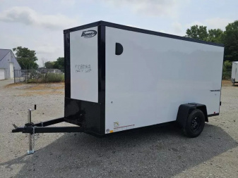 New 2025 Formula Trailers 2025 6X12 6' TALL Cargo / Enclosed Trailer RAMP DOOR 080 EXTERIOR BLACKOUT Cargo / Enclosed Trailer