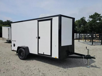 New 2025 Formula Trailers 2025 6X12 6' TALL Cargo / Enclosed Trailer RAMP DOOR 080 EXTERIOR BLACKOUT Cargo / Enclosed Trailer