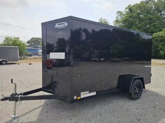 New 2025 Formula Trailers 2025 6X12 6' TALL Cargo / Enclosed Trailer RAMP DOOR 080 EXTERIOR BLACKOUT Cargo / Enclosed Trailer
