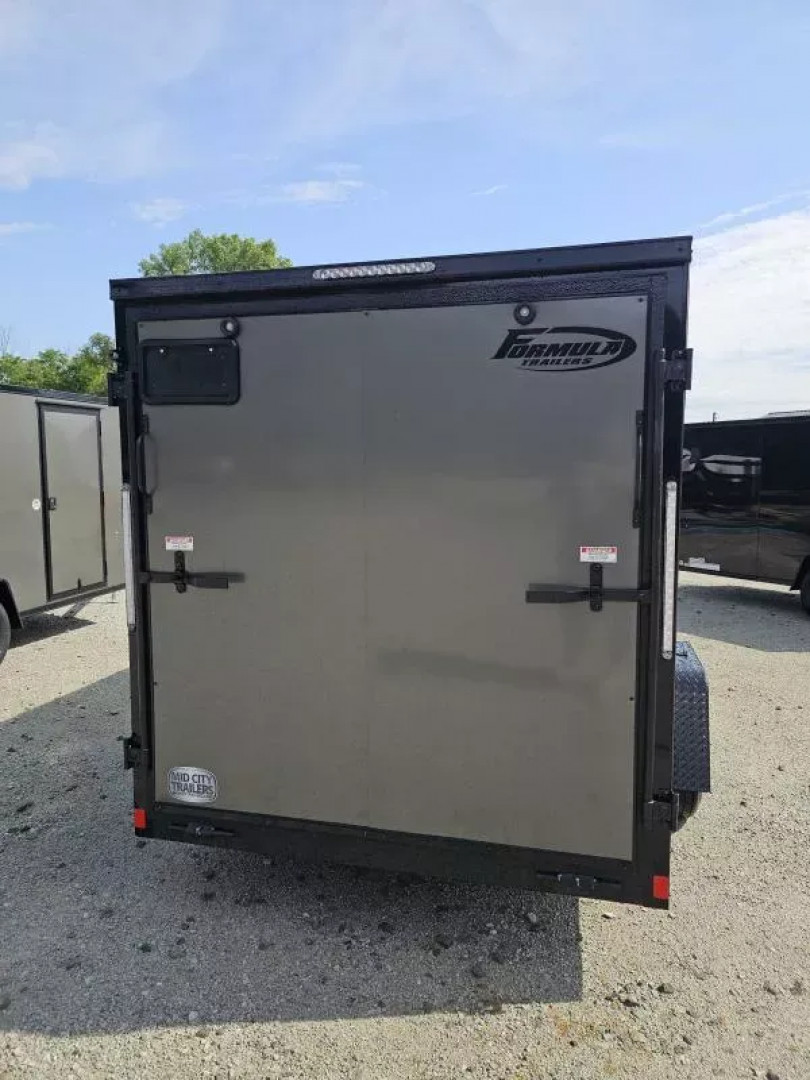 New 2025 Formula Trailers 2025 6X12 6' TALL Cargo / Enclosed Trailer RAMP DOOR 080 EXTERIOR BLACKOUT Cargo / Enclosed Trailer