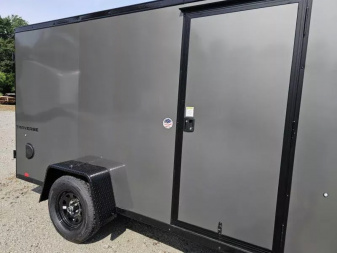 New 2025 Formula Trailers 2025 6X12 6' TALL Cargo / Enclosed Trailer RAMP DOOR 080 EXTERIOR BLACKOUT Cargo / Enclosed Trailer