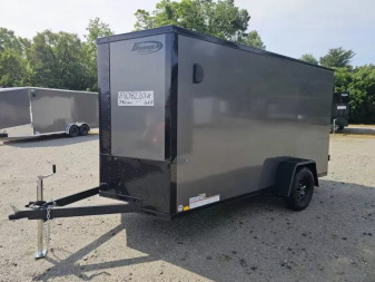 New 2025 Formula Trailers 2025 6X12 6' TALL Cargo / Enclosed Trailer RAMP DOOR 080 EXTERIOR BLACKOUT Cargo / Enclosed Trailer