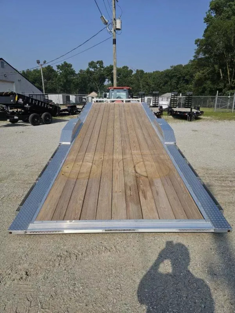 New 2025 102X24 ALUMINUM FULL TILT CAR HAULER SXS UTV H AND H Car Hauler