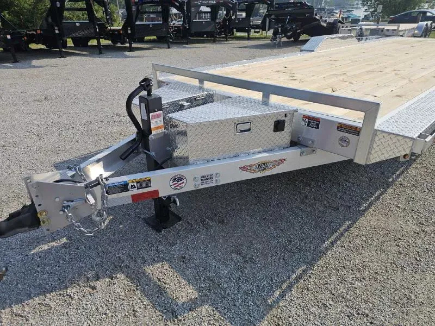 New 2025 102X24 ALUMINUM FULL TILT CAR HAULER SXS UTV H AND H Car Hauler